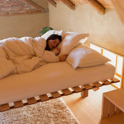 Massivholzbett NOOMY mit Unterbettkasten