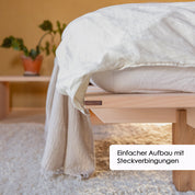 Massivholzbett NOOMY mit Unterbettkasten