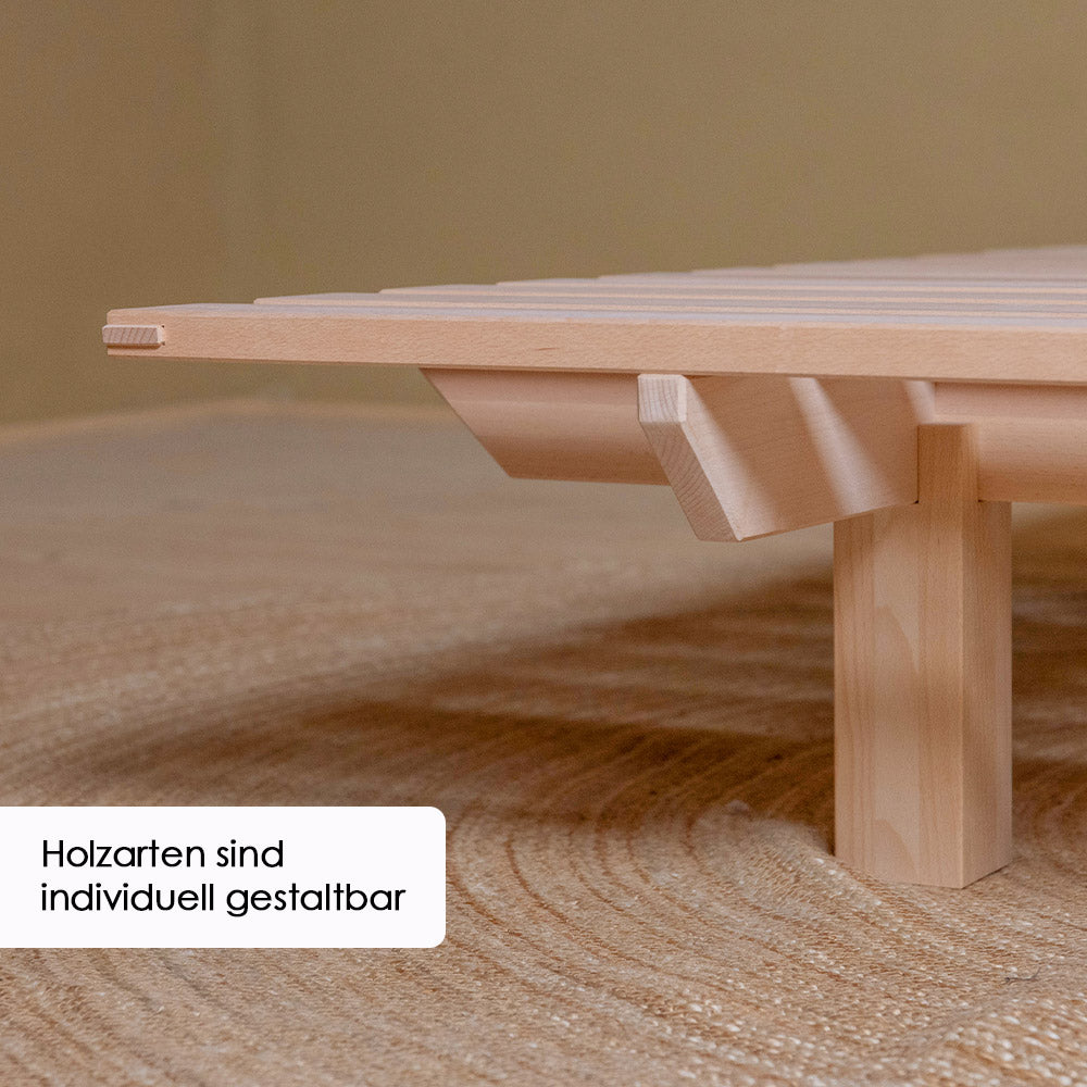 Massivholzbett NOOMY mit Unterbettkasten