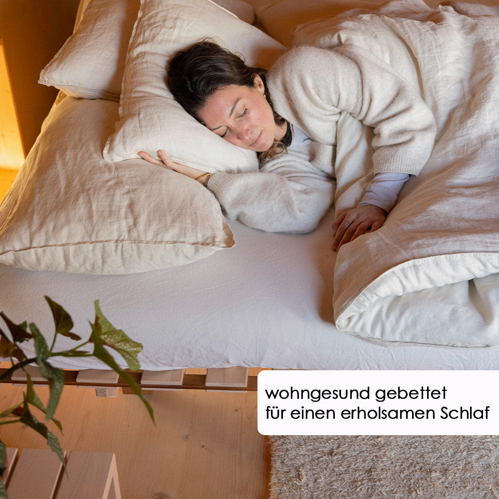 Massivholzbett NOOMY mit Unterbettkasten