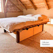 Massivholzbett NOOMY mit Unterbettkasten