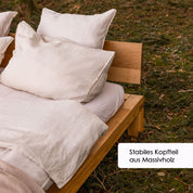 Massivholzbett YARON - straight