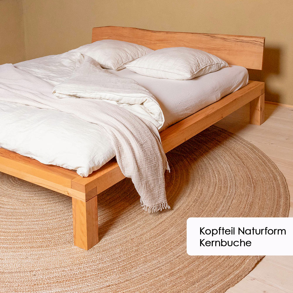 Massivholzbett YARON - curve