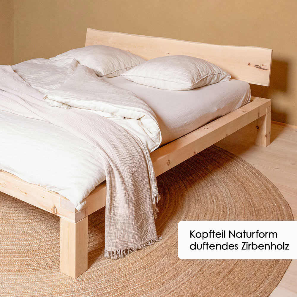 Massivholzbett YARON - curve