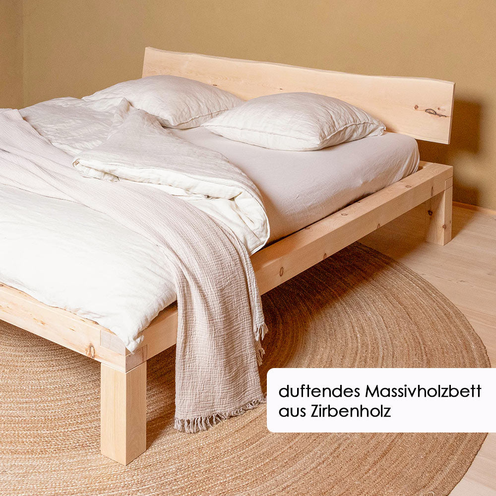 Zirbenholzbett YARON - curve