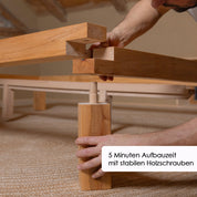 Massivholzbett YARON - curve