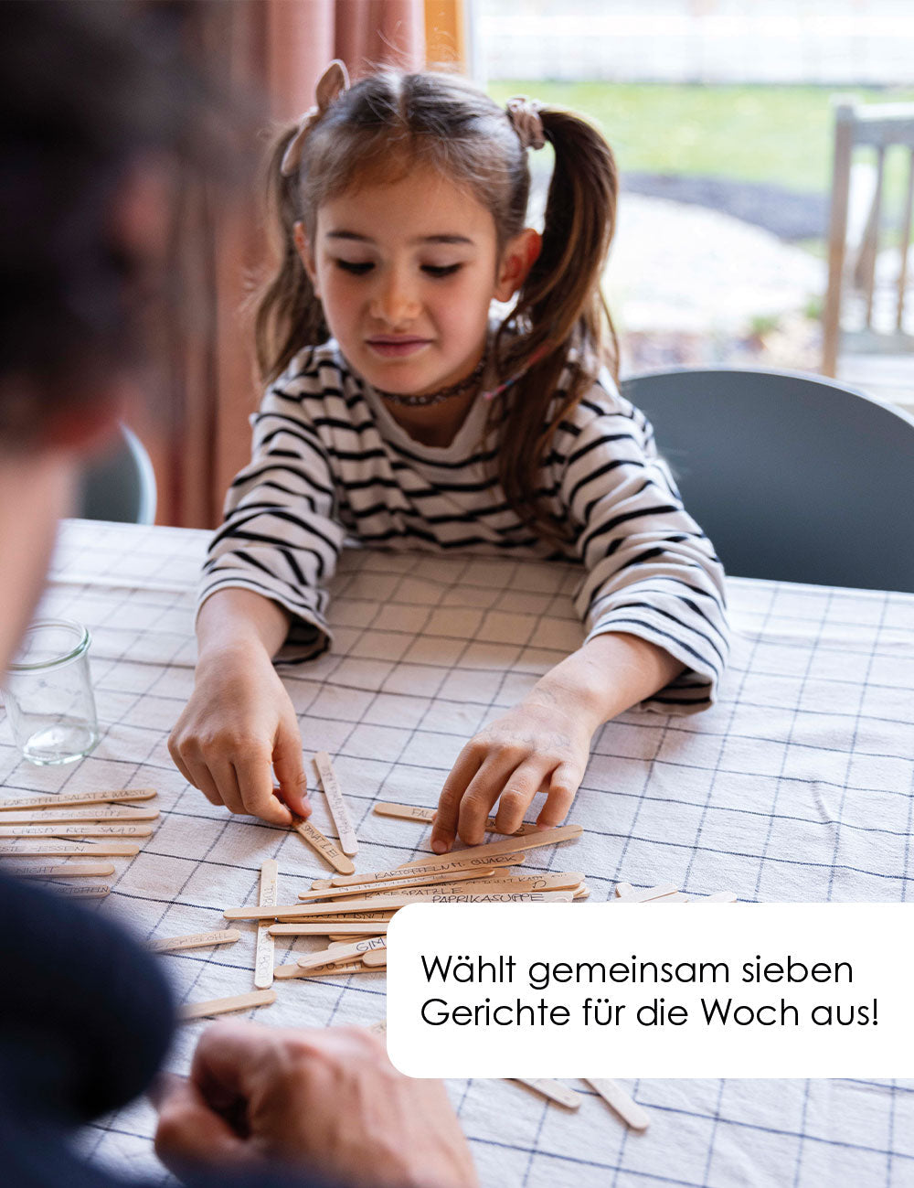 Speiseplan | Holz beige | eckig