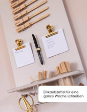 Speiseplan | Holz beige | eckig