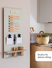 Speiseplan | Holz salbei | eckig