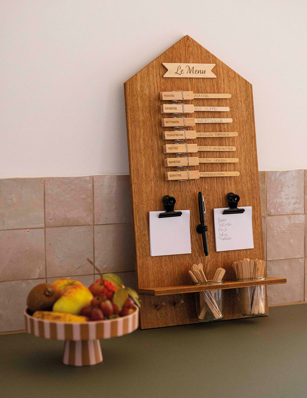 Speiseplan | Holz Eiche | Hausform