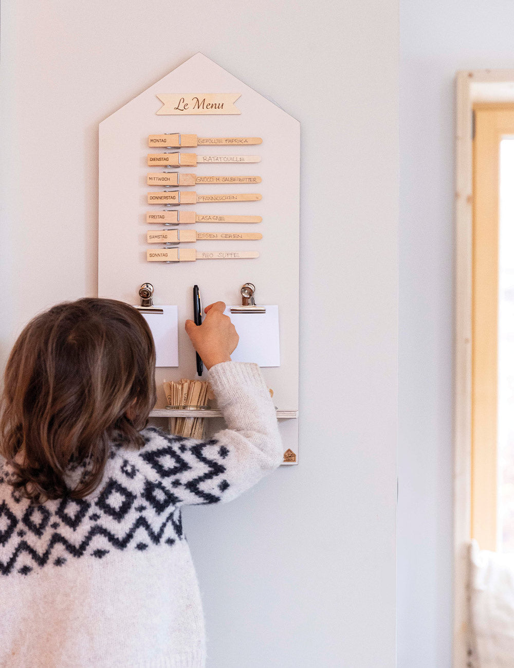 Speiseplan | Holz beige | Hausform