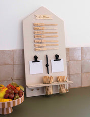 Speiseplan | Holz beige | Hausform