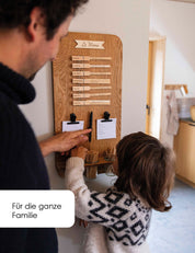 Speiseplan | Holz Eiche | runde Ecken