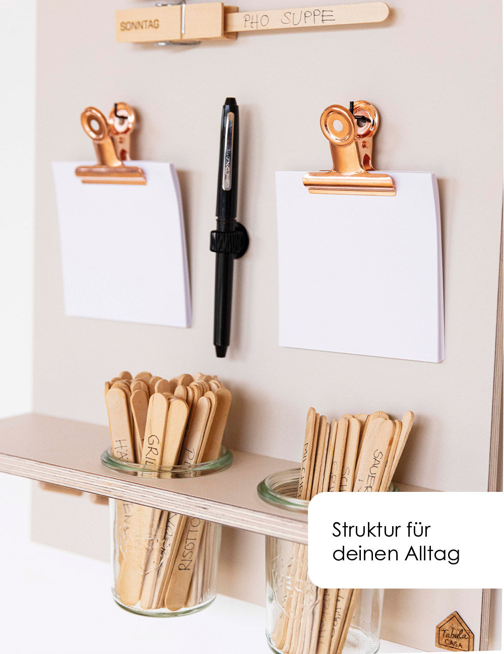 Speiseplan | Holz beige | Hausform
