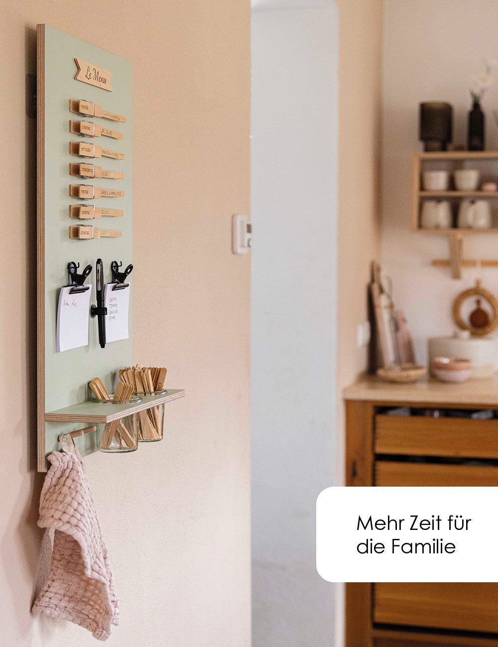 Speiseplan | Holz salbei | eckig