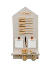 Speiseplan | Holz beige | Hausform