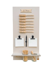 Speiseplan | Holz beige | eckig