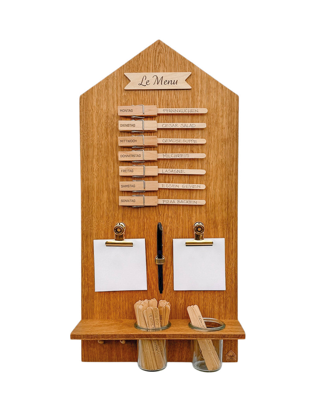 Speiseplan | Holz Eiche | Hausform