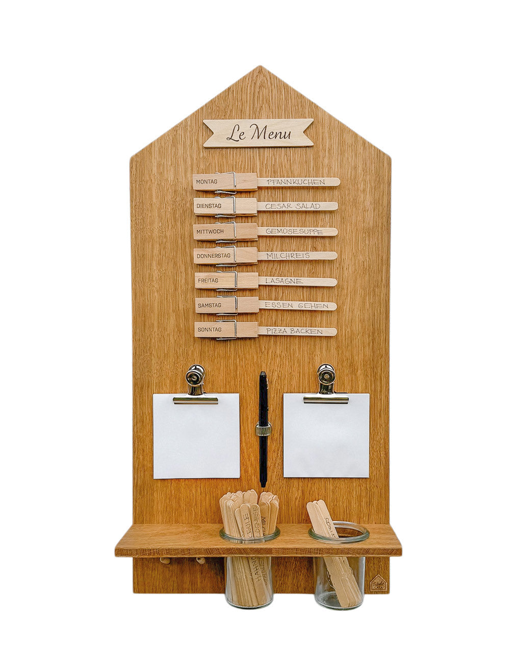 Speiseplan | Holz Eiche | Hausform