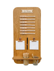 Speiseplan | Holz Eiche | runde Ecken