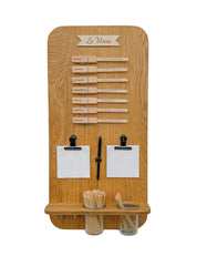 Speiseplan | Holz Eiche | runde Ecken