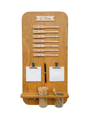 Speiseplan | Holz Eiche | runde Ecken