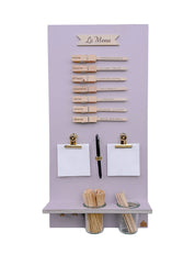 Speiseplan | Holz flieder | eckig