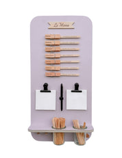 Speiseplan | Holz flieder | runde Ecken