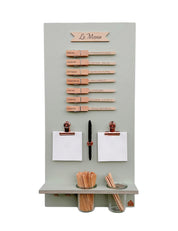 Speiseplan | Holz salbei | eckig