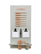 Speiseplan | Holz salbei | eckig