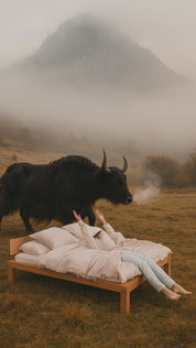 Zirbenholzbett YARON - curve